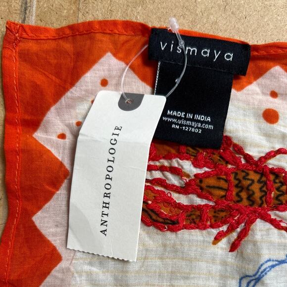 NWT Vismaya x Anthropologie Italian Summer Icon Scarf Size All - Picture 2 of 5